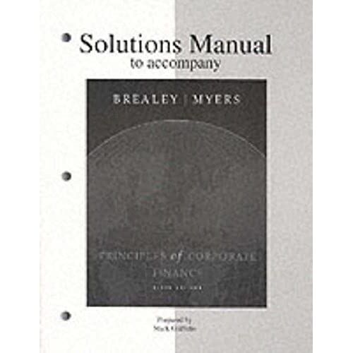 Principles Of Corporate Finance