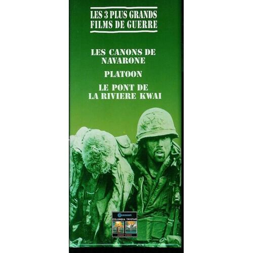 Coffret Les Canons De Navarone / Platoon / Le Pont De La Rivière Kwaï