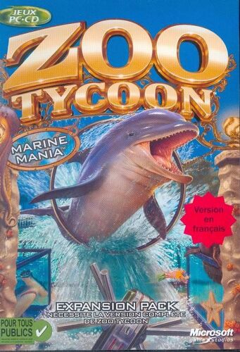 Zoo Tycoon Marine Mania - Ensemble Complet - Pc - Cd - Win - Français