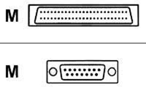 Cisco - Câble X.21 (DTE) - Série intelligente (M) pour 15 pin D-Sub (DB-15) (M) - 3 m - blindé - pour Cisco 805; Universal Gateway AS5300, AS5350, AS5400