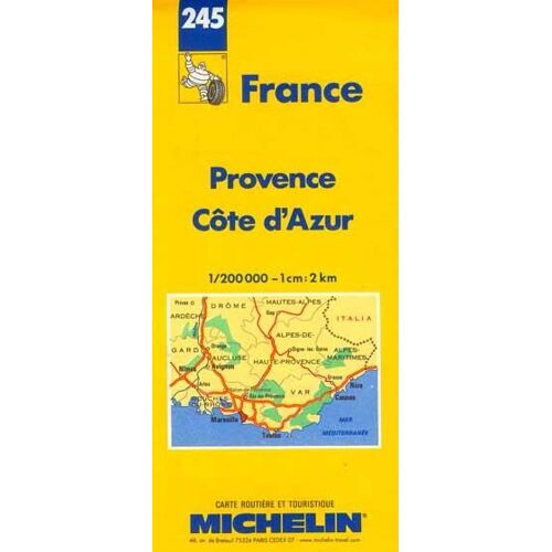 Provence Côte D'azur - 1/200 000