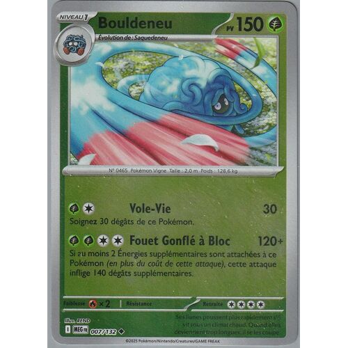 Carte Pokémon - Bouldeneu - 007/132 - Reverse - Méga-Evolution