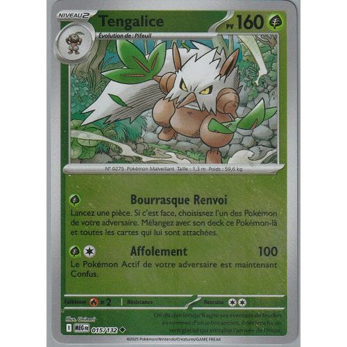 Carte Pokémon - Tengalice - 015/132 - Reverse - Méga-Evolution