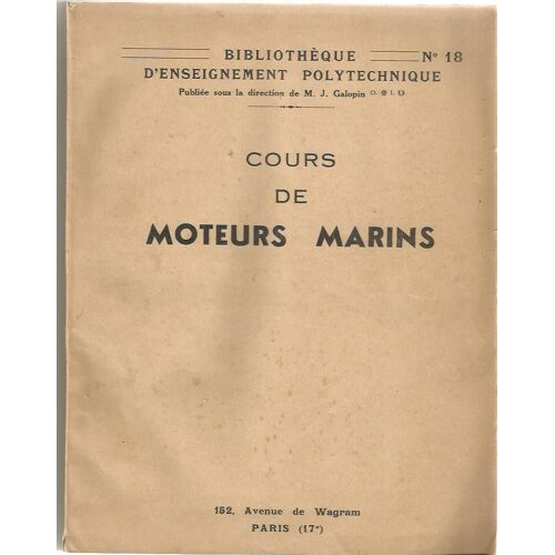 Cours De Moteurs Marins A Explosion Et A Combustion
