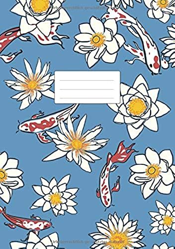 Notizbuch A5 Kariert: 110 Seiten Ohne Rand | Ganzseitig Kariertes Papier | Perfekt Als Journal, Notizheft, Tagebuch, Schulheft, Logbuch | Japan Koi