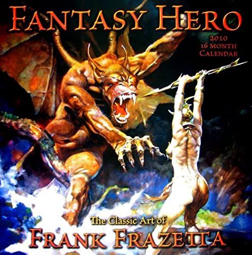 Fantasy Hero The Classic Art Of Frank Frazetta 2010 Wall Calendar (Calendar)