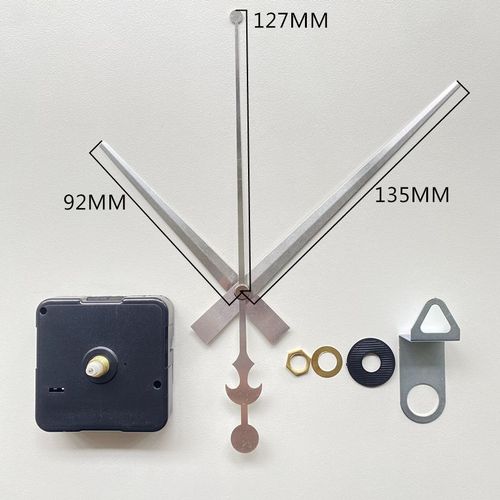 Horloge murale silencieuse 5168S,mécanisme de mouvement d'horloge à Quartz,arbre de 12MM,horloge pour pièces de réparation d'heures murales - Type Clock with Hands #A