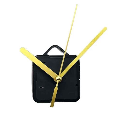 Mécanisme de mouvement d'horloge murale sans tic-tac,pièce de rechange d'horloge à quartz à arbre long,accessoires de réparation de bricolage - Type gold