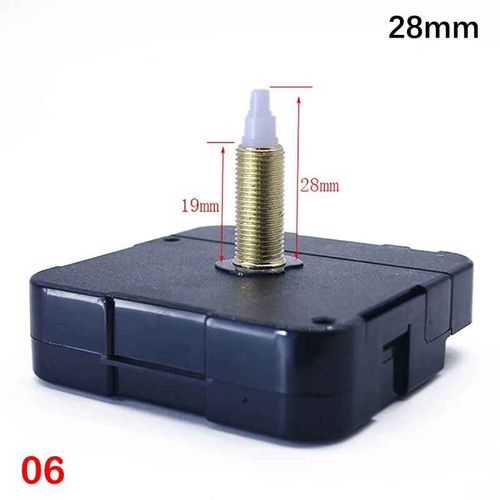 Kit de Pièces de Réparation de Montre Murale,Mécanisme d'Horloge à Quartz Silencieux,Longueur d'Arbre Longue,1 Pièce - Type 28mm