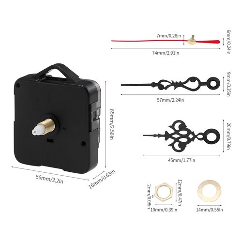 Grande horloge murale muette,mécanisme de mouvement d'horloge à quartz,kit de pièces d'outils de réparation,ensemble de bricolage à domicile,7 types - Type 01-New