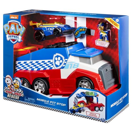 La Pat' Patrouille Camion Mobile Pit Stop Team Ready Race Rescue Paw Patrol