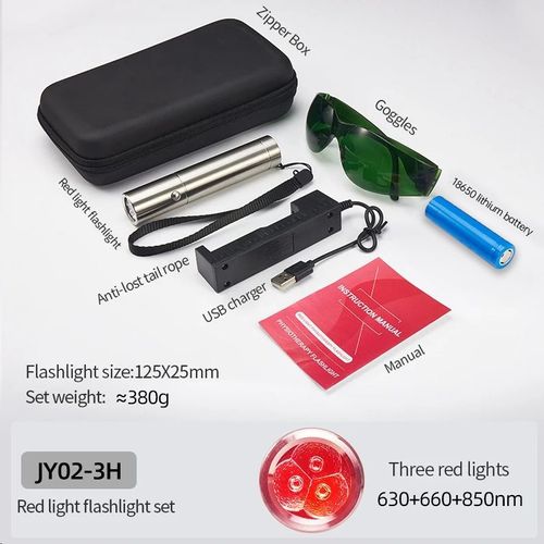 Appareil De Thérapie Au Laser Froid,Thérapie Fongique Pour L'inflammation Du Corps Oto,Longueur D'onde 5,Proche Infrarouge,Luminothérapie,Santé De La Peau,940nm - Type A-3pcs Led