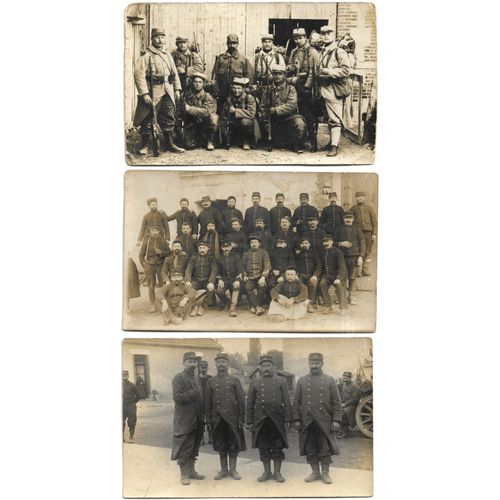Guerre 14-18 : Lot 3 Photos Groupes De Poilus 2e Et 97e Rit