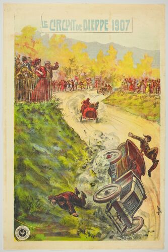 Affiche Le Circuit De Dieppe 1907