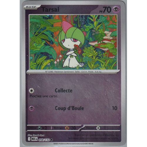 Carte Pokémon - Tarsal - 058/132 - Reverse - Méga-Evolution