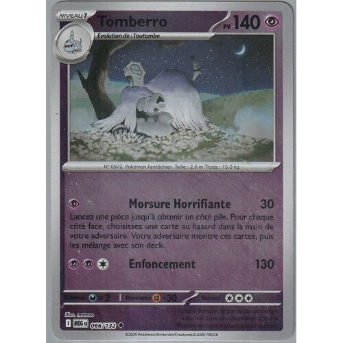 Carte Pokémon - Tomberro - 066/132 - Reverse - Méga-Evolution