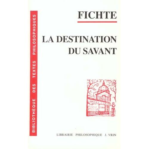 Conferences Sur La Destination Du Savant - 1794