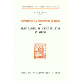 Principes De La Philosophie Du Droit Ou Droit Naturel Et Science De L'état En Abrégé