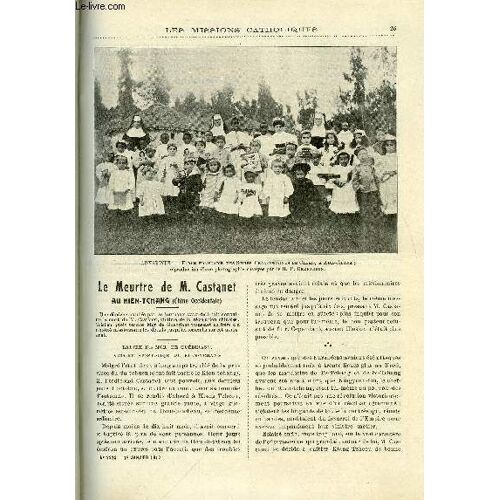 Les Missions Catholiques N° 2224 - Le Meurtre De M. Castanet Au Kien-Tchang, Au Berceau De La Dynastie Des Ming, La Léproserie D Harar Et Le Catholicisme En Abyssinie, En Pays Schismatique Et(...)