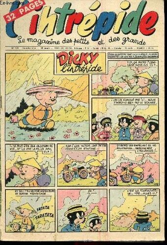 L Intrépide - Nouvelle Série - N° 378 - 24 Janvier 1957 - L Homme Aux Mains Gantées - Chez Le Dresseur De Puces - Dans La Jungle Du Bengale Par Cl. Astier Et M. De La Pintière - Davy Crockett Et Le(...)