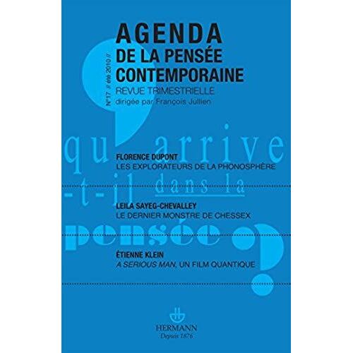 Agenda De La Pensee Contemporaine N 17