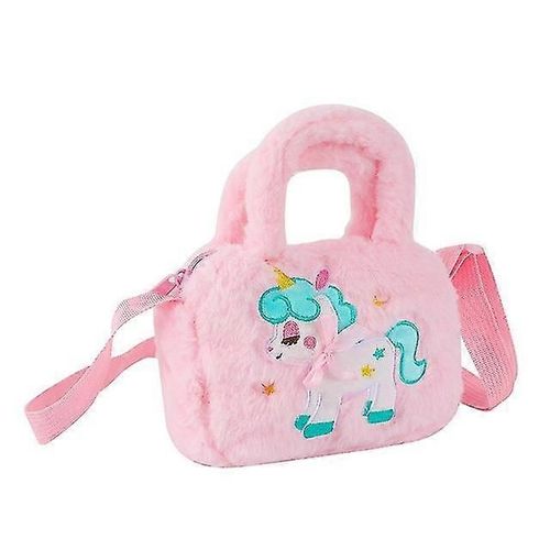 Sac licorne en peluche pour filles, mini sac à main, porte-clés, porte-monnaie, cadeau pour filles