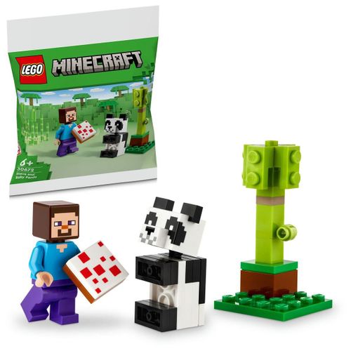 LEGO Minecraft - Steve et le bébé panda (Polybag) - 30672