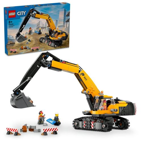 LEGO City - La pelleteuse de chantier jaune - 60420