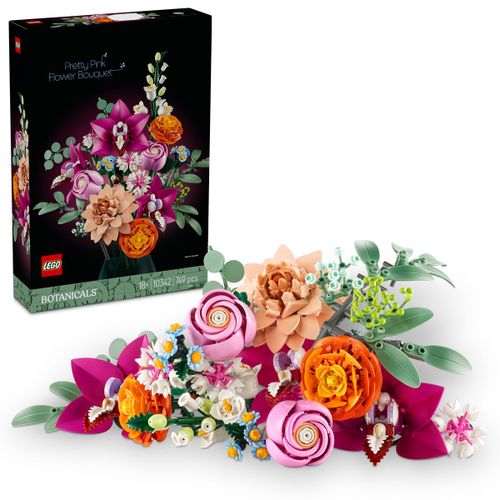 LEGO Botanicals - LEGO Icons - Le joli bouquet de fleurs roses - 10342