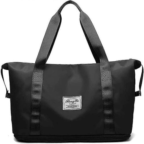 Sac de voyage pliable de grande capacité, sac fourre-tout extensible en nylon pour le week-end, idéal pour les voyages