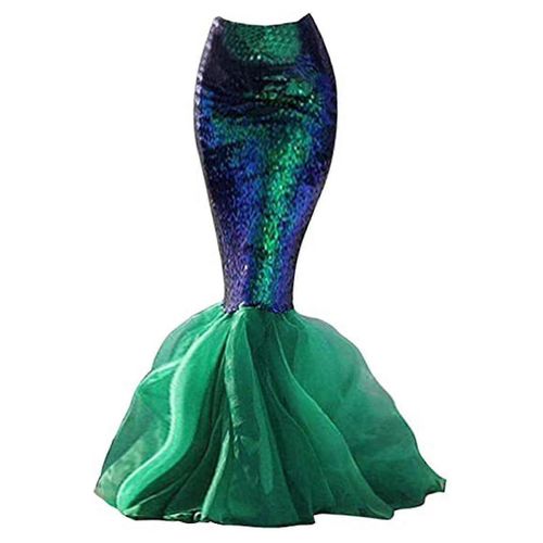 Déguisement De Sirène Sexy Ariel Pour Femme, Tenue De Soirée, Cosplay, Jupe À Paillettes Scintillantes, Déguisement D'halloween, Taille Xl