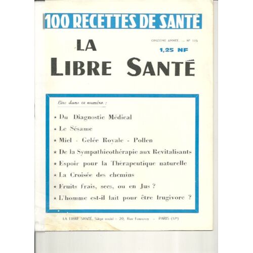 La Libre Santé 115