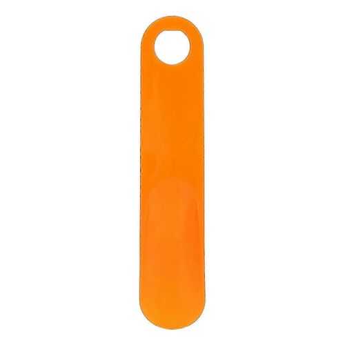 Chausse-Pied Avec Poignée En Caoutchouc, Portable, Solide, Cuillère À Chaussures, Langue, Aide À Chaussures De Voyage, Bâton, Orange