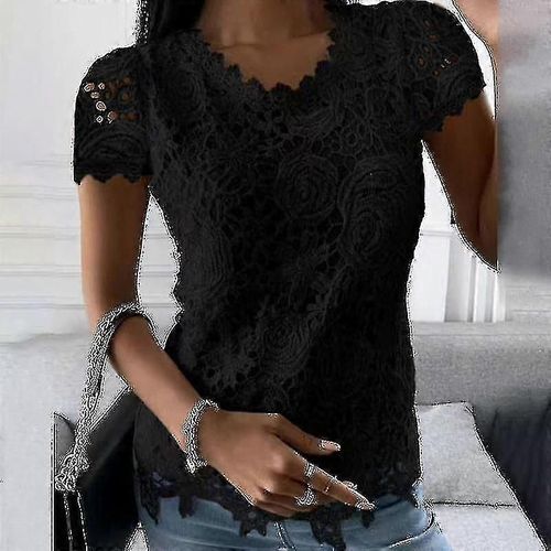 T-Shirt De Plage Décontracté À Manches Courtes Pour Femme - 2xl