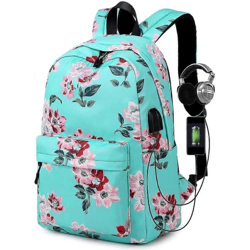 Sac à dos floral 2024 pour femme, style rétro, cartable d'école