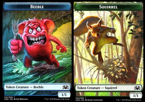 Token - Beeble / Squirrel - Magic - Unsanctioned Vo - 1-3