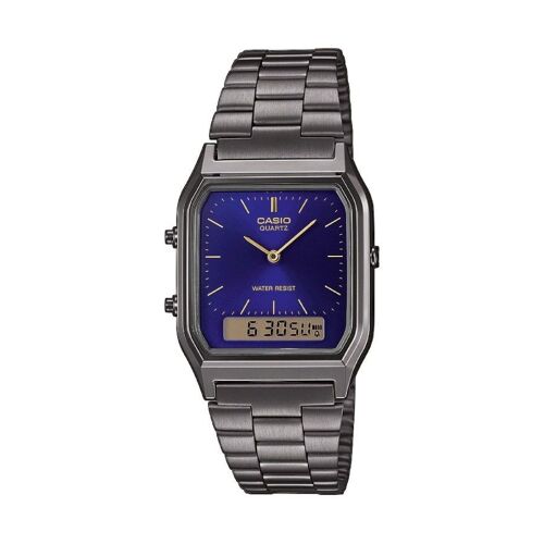 Casio Montre Gris Analogique - Digital Femmes Casio Collection Retro Aq-230egg-2aef