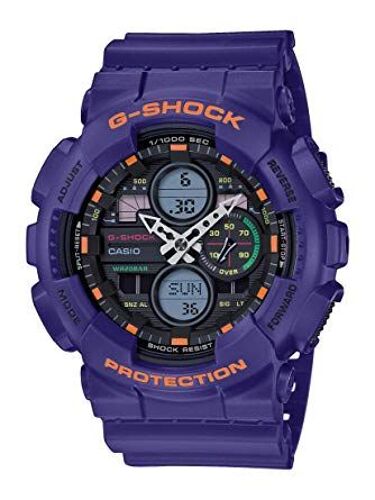 Casio Montre Violet Analogique - Digital Hommes G-Shock Ga-140-6aer
