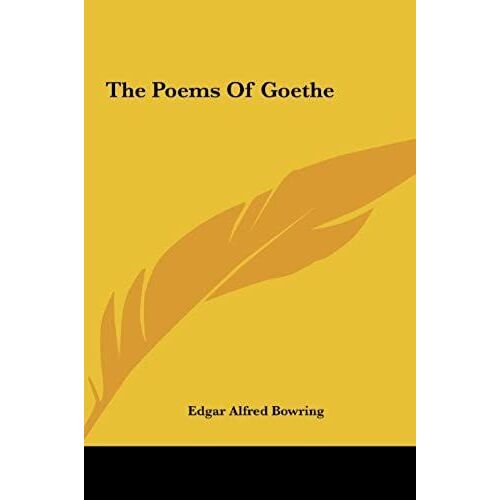 The Poems Of Goethe