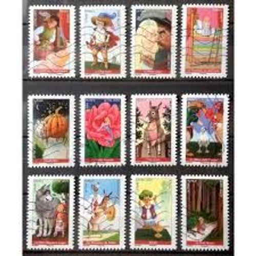 Contes Merveilleux : Illustrations De Contes Sérier Complète Année 2021 Autoadhésifs N° 2037 2038 2039 2040 2041 2042 2043 2044 2045 2046 2047 2048 Yvert Et Tellier
