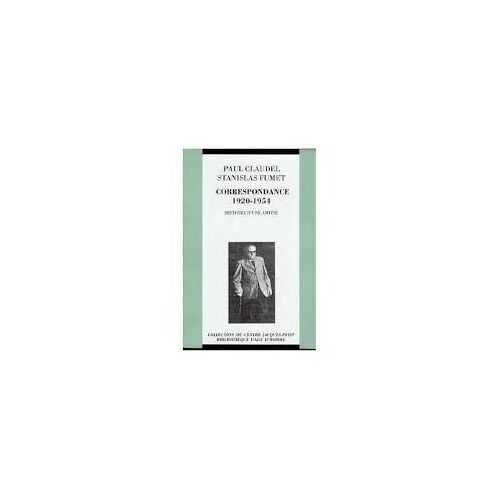 Correspondance - Histoire D'une Amitié