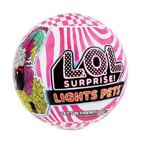L.O.L. Surprise! Lights Pets with Real Hair & 9 Surprises Including Black Light