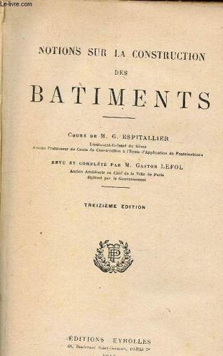 Notion Sur La Construction Des Bâtiments