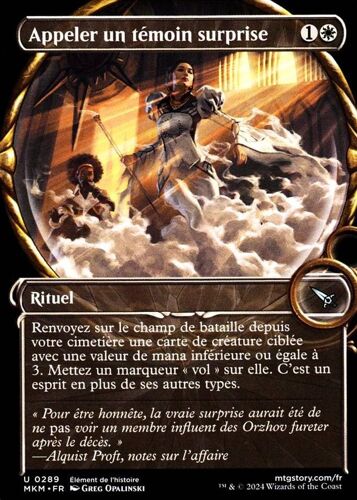 Appeler Un Témoin Surprise - Magic - Meurtres Au Manoir Karlov Vf - U - 289 - Visuel Alternatif