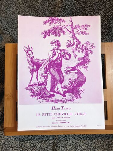 Petit Chevrier Corse Henri Tomasi Partition Flûte Guitare Éditions Leduc