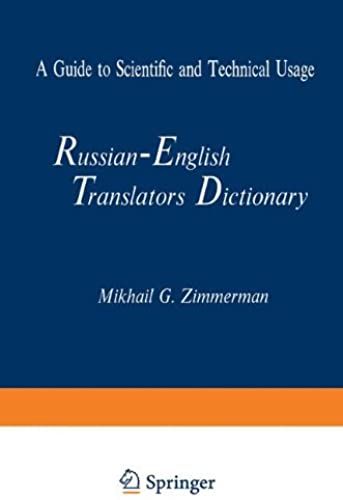 Russian English Translators Dictionary