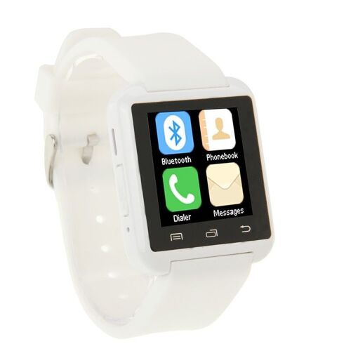 Montre Connectée Smartphone Android Kit Mains Libres Bluetooth Ecran 1.5' Blanc YONIS