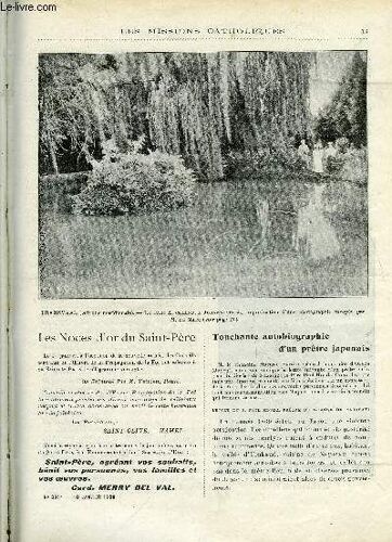 Les Missions Catholiques N° 2014 - Les Noces D Or Du Saint Père, Touchante Autobiographie D Un Prêtre Japonais, Les Oiseaux De Proie, La Mission De Johannesburg Par Le R.P. Voltz