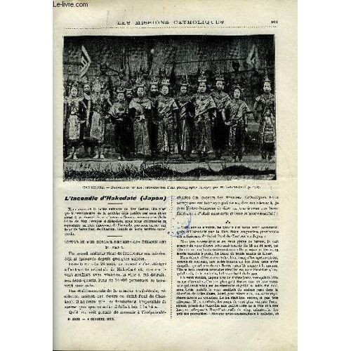 Les Missions Catholiques N° 2000 - L Incendie D Hakodaté, Un Catéchiste Modèle, Les Religions Au Cambodge, Gul-Panaïri