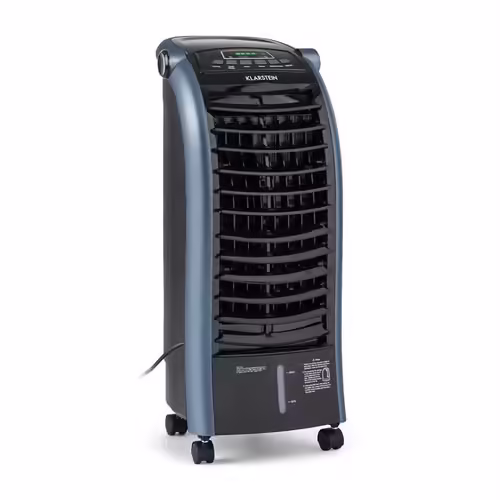 Rafraîchisseur d'air 4 en 1 Klarstein Maxfresh Ocean - Ventilateur humidificateur d'air - 6 L - 4 Vitesses - climatiseur mobile sans evacuation - Bleu